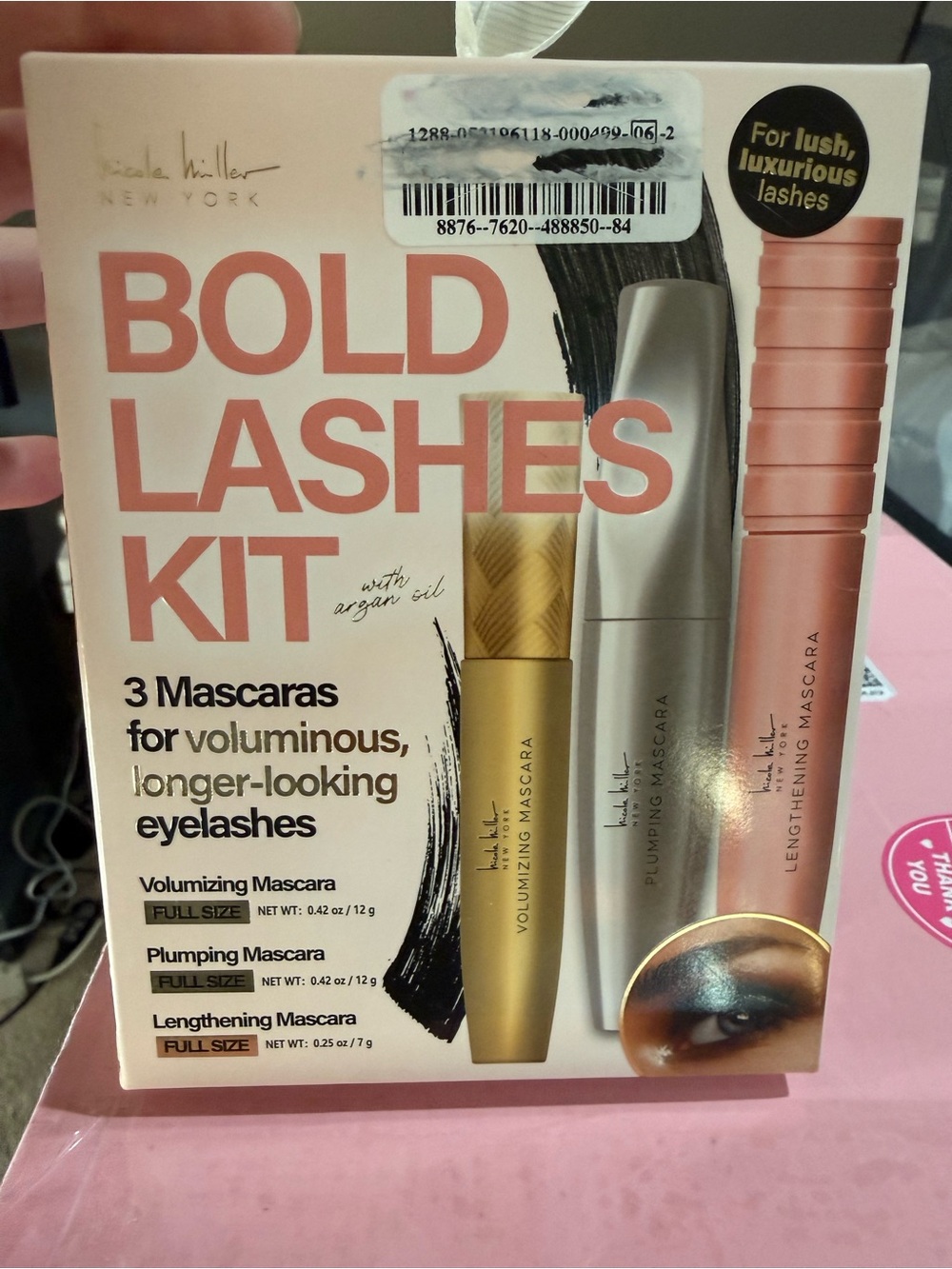 Nicole Miller Bold Lashes Kit - Pink, Gold, Silver